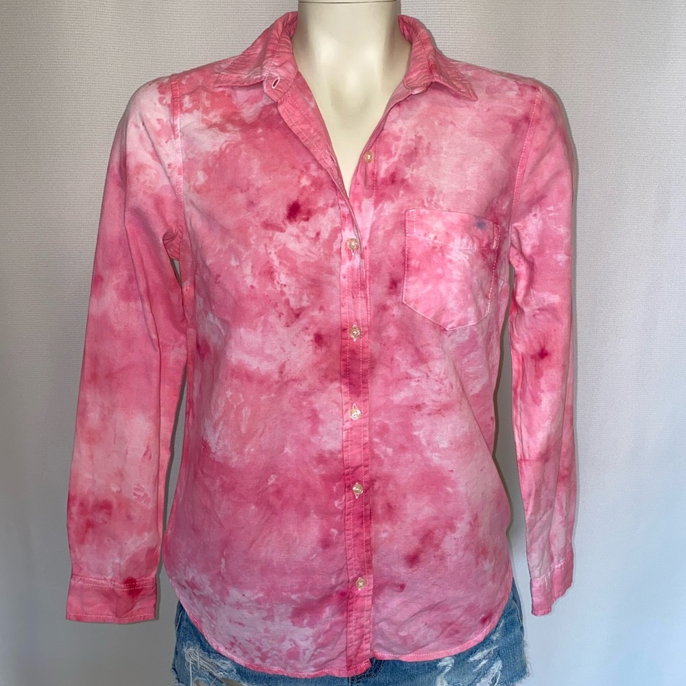 *CUSTOM DYED BUTTON DOWN SHIRT